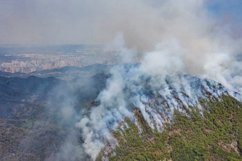 考神員工參與重慶山火誌願者行動